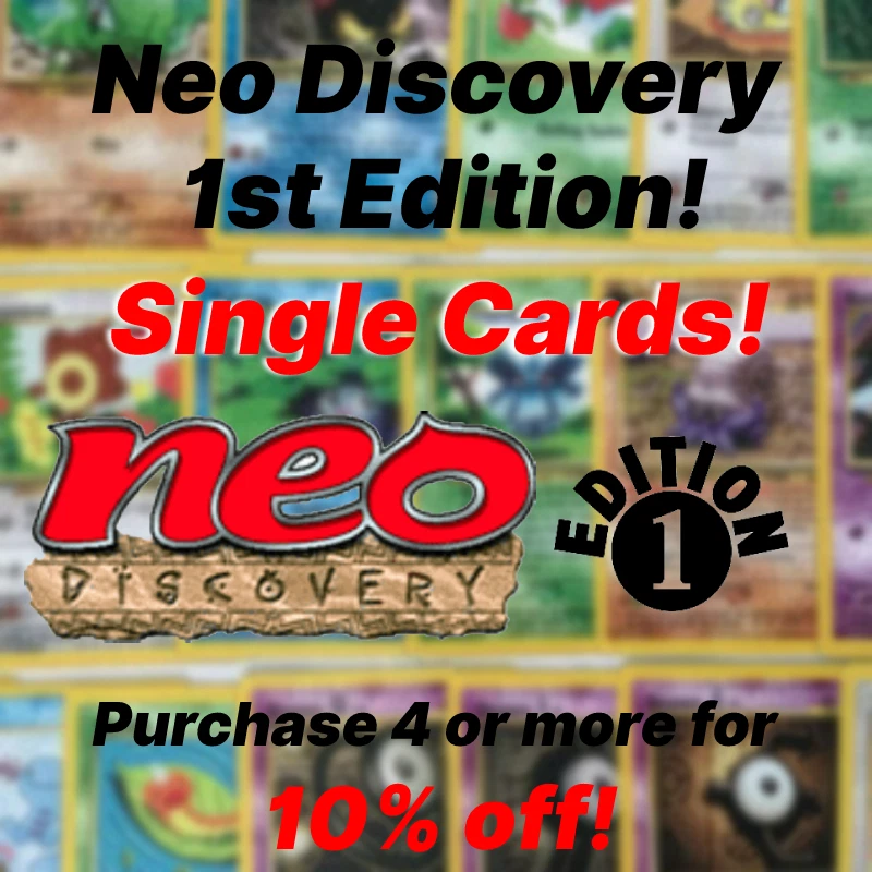 Neo Discovery 1st Edition Pokemon Cards - Near Mint WOTC Set Singles Vintage TCG - Image 1 of 1