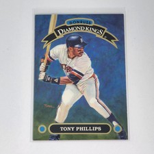 1991 Leaf Inc. Don Russ Diamond Kings Card DK-25 Tony Phillips Infield