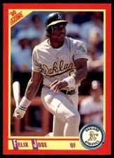 1990 Score Felix Jose Baseball Cards #321