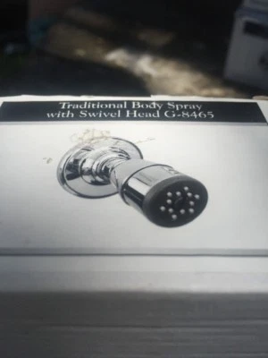 Spray corporal tradicional Graff G-8465-ABB con cabezal giratorio, LATÓN CEPILLADO ANTIGUO Foto 1 de 4