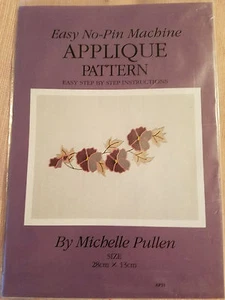 Easy No Pin Maschine Applikation Muster Michelle Pullen Herbst Blätter - Bild 1 von 2
