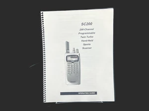 Uniden SC200 Instructions Operating Manual User Guide COIL BOUND 60 Pages - Picture 1 of 4