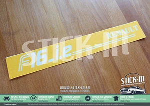 Pochoir Adhésif Stickers Autocollant F16ie Renault Clio Williams 16S 19 16 S R19 - Imagen 1 de 2