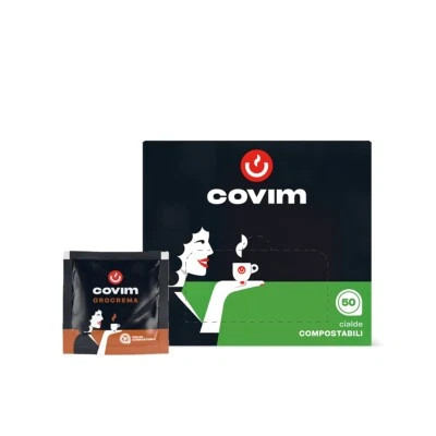 COVIM 150 CIALDE OROCREMA FILTRO CARTA 44MM CAFFE' OROCREMA 150 PEZZI - Immagine 1 di 4