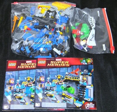 LEGO 76018 AVENGERS: HULK LAB SMASH / MARVEL / 100% PARTS COMPLETE! - Image 1 of 4