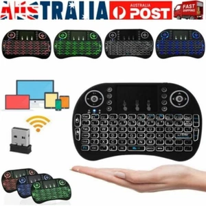 Mini Wireless Remote Keyboard for Smart TV Android Box i8 2.4GHz with Touchpad - Picture 1 of 18