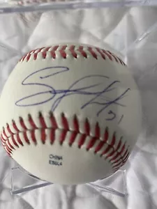 Salvador Perez Signed Autographed “ Rare ” Venezuelan Baseball With JSA Coa - Picture 1 of 8
