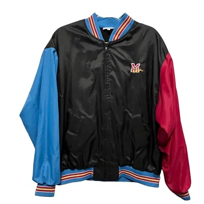 Chaqueta de Empleado McDonald’s Talla L Hombres EE. UU. Vintage Años 90 Cresta Negro Bloque de Color Foto 1 de 4