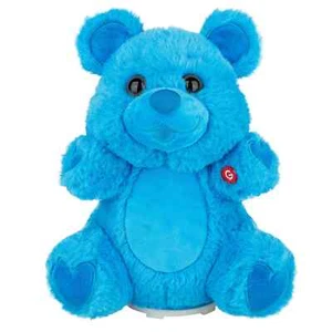 Animated Valentine’s Day Blue Gummy Bear Plush Way To Celebrate Gemmy 2025 - Picture 1 of 1