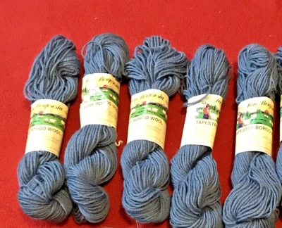 Lote de 5 novelos de lã virgem pura Lane Borgosesia 100 jardas cada mesmo corante - Imagem 1 de 4