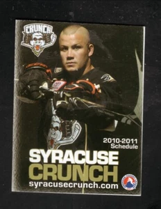 Chaquetas azules Syracuse Crunch Geoff Platt 2007-08 calendario de bolsillo M&T Bank - Imagen 1 de 2