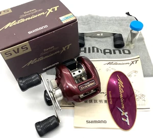 Shimano Bantam Scorpion Metanium XT Red Right Baitcasting Reel JP "Excellent+++" - Picture 1 of 24