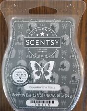 BN SCENTSY RETIRED "COUNTIN' THE STARS" BAR WICKLESS CANDLE WAX MELTS HTF!
