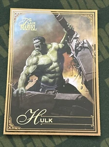 2019 Flair Marvel Gold #33 Hulk - Bild 1 von 2