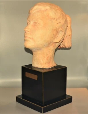 MARGARET Original Vintage Signed Adolescence Female Girl Bust Sculpture Statue - Image 1 of 4