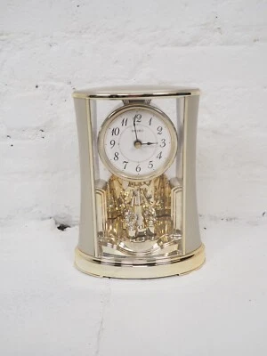 Seiko Gilt Anniversary QXN227G Mantle Clock - Excellent Condition - Image 1 of 4