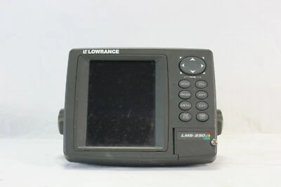 Lowrance LMS 330c Sonar GPS Fishfinder Chartplotter Head Unit Replacement AS IS - Image 1 of 4
