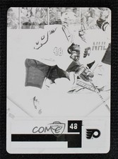 2011 Panini Playoff Contenders Printing Plate Black 1/1 Daniel Briere Danny 7ez