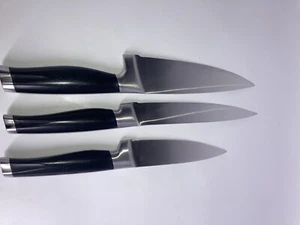 Jamie Oliver Knives Set 3 Chefs Utility Carving Black Handle - Picture 1 of 19