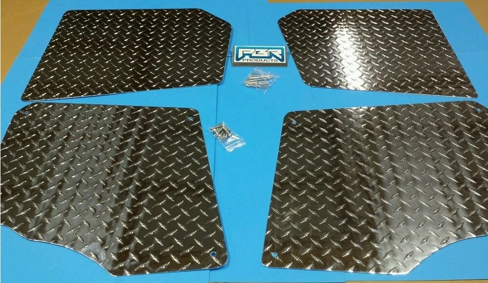 Polaris Ranger 2020 Up 570 tamaño completo placa de diamante placa de piso de aluminio tripulación Foto 1 de 1