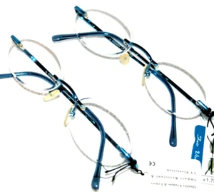 2 pair Lady Rimless oval Reading Glasses Fair vision brand readers Power +1.75 - Picture 1 of 4