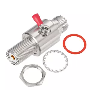 Arrestor coaxial de rayos UHF para radio CB, equipo de radio HAM, estaciones base de 2 vías - Imagen 1 de 5