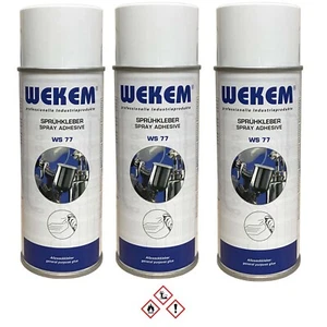 3er Sparpack Wekem 400ml Sprühkleber Spezial WS77 Allzweckkleber Haftkleber - Bild 1 von 1