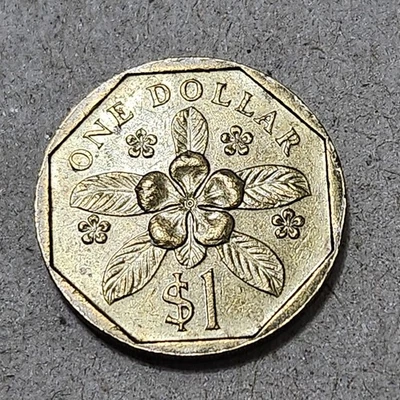 SINGAPORE 🇸🇬 ONE (1) DOLLAR COIN 1988 - Image 1 of 2