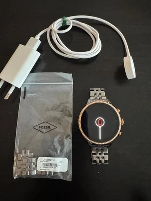 Fossil Gen 6 42mm Edelstahlgehäuse Rosagold mit Edelstahlarmband - Bild 1 von 4