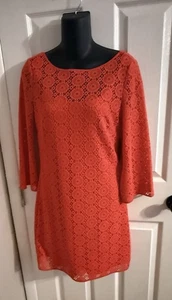 LILLY PULITZER Topanga Lace Coral Lined Dress Women’s Size Small NWT - Picture 1 of 14
