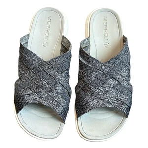 Merrell Duskair Slide Weave Sandals Women’s 8 Gray Woven Slip On - Picture 1 of 9