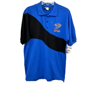 Polo vintage anni 80 St. Louis Blues Hummer abbigliamento sportivo nuova con etichetta adulto media USA - Foto 1 di 15