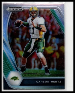 2021 Panini Prizm Draft Picks Collegiate #13 Carson Wentz Green - Picture 1 of 2