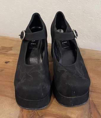 Vintage lei Platform Chunky Mary Jane Shoes Size 6 90's Y2K Goth Lolita Witchy - Image 1 of 4