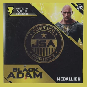 DC Black Adam Limited Edition Justice Society of America Medallion - Picture 1 of 4