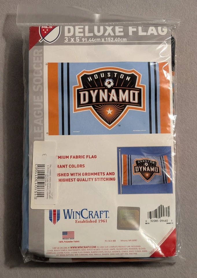 Houston Dynamo Football Club 3' x 5' Flag - WinCraft MLS - FC Stadiums Festivals - Image 1 of 4
