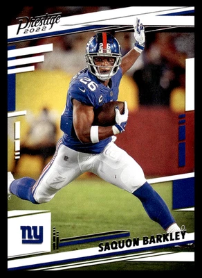 2022 Panini Prestige Saquon Barkley #217 New York Giants NFL Football - Image 1 of 2