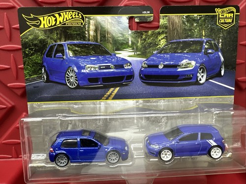 Hot Wheels Volkswagen ミニカーセット Hot Wheels - 2 Pack - '04 Volkswagen Golf R32 - Volkswagen Golf
