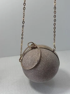 Fashion Women Crystal Ball Evening Bag Clutch Handbag Party Sphere Bag Purse - Picture 1 of 19