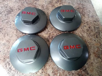  GMC Sonoma Jimmy S15 1994-2002 tapa central GM #15661028 gris oscuro fabricante de equipos originales en muy buena condición juego de 4 Foto 1 de 4