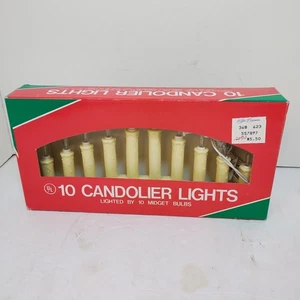 Vintage Weihnachten Kerzenleuchter mit 10 Lichtern traditionell Retro NEU  - Bild 1 von 6