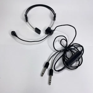 TELEX 5X5 Mark II Dual Plug Connector Pilot Jet Headset Pilot Single Side VTG - Foto 1 di 10