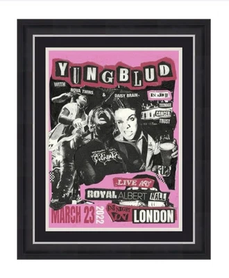 Yungblud SIGNED ARTIST PROOF #2 Handmade Display Gig Poster COA Music Autograph - Image 1 of 4