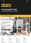 Flipchartblock A1, Blanko, 40 Blättern, 60 g/m² Papier, 5 Flipchartblöcke