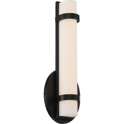 Aplique de pared individual LED Slice marrón Foto 1 de 2