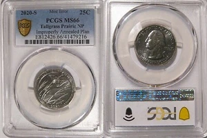 2020 S Tallgrass Prairie Quarter 25c PCGS MS66 Improperly Annealed MINT ERROR - Picture 1 of 2