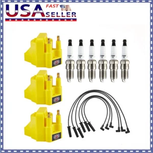 DR39 Ignition Coil + Spark Plug + Wire Set For 1996-08 Buick Lucerne Chevy 3.8L - Picture 1 of 12