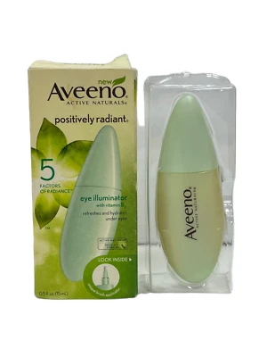 *Aveeno Iluminador de ojos positivamente radiante (0,5 fl/15 ml) nuevo sin usar sin sellar Foto 1 de 3