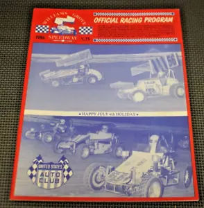 1986 Williams Grove Speedway Programm - Band 15 - 3. Juli 1986 - Bild 1 von 2