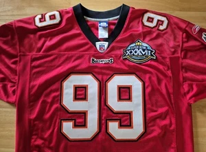 Authentic Jersey Tampa Bay Buccaneers Warren Sapp 2003 Super Bowl XXXVII Size 50 - Picture 1 of 10